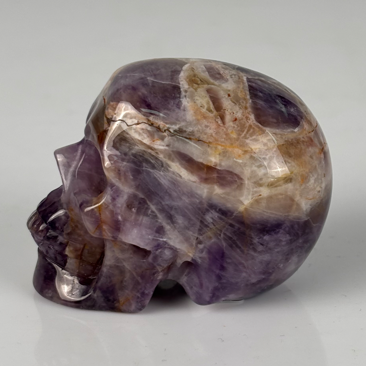 2" Dream Amethyst Crystal Skull - Pattern I