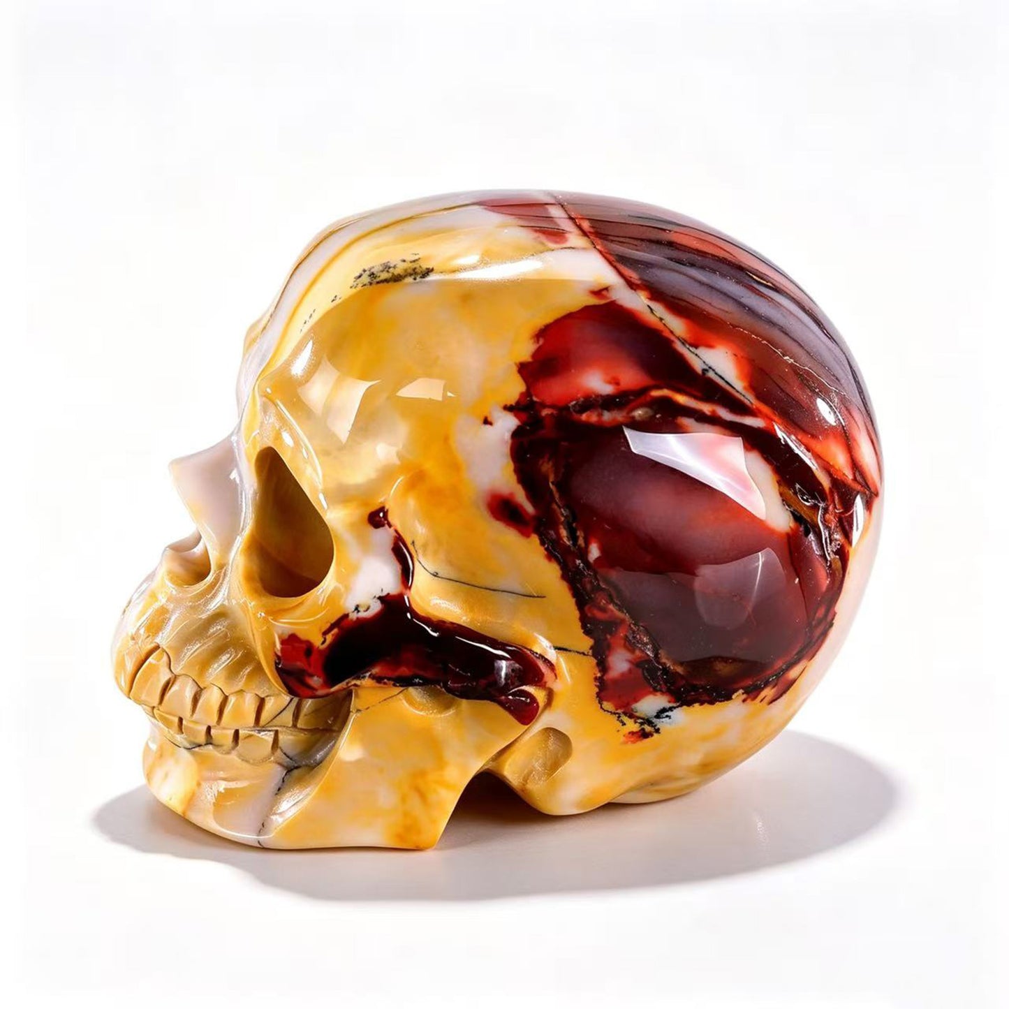 ‘Earth’s Tapestry’ - Mookaite Jasper Skull · Specimen No. 03