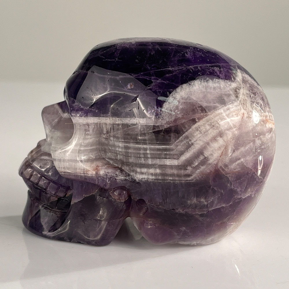 3" Dream Amethyst Crystal Skull – Pattern C