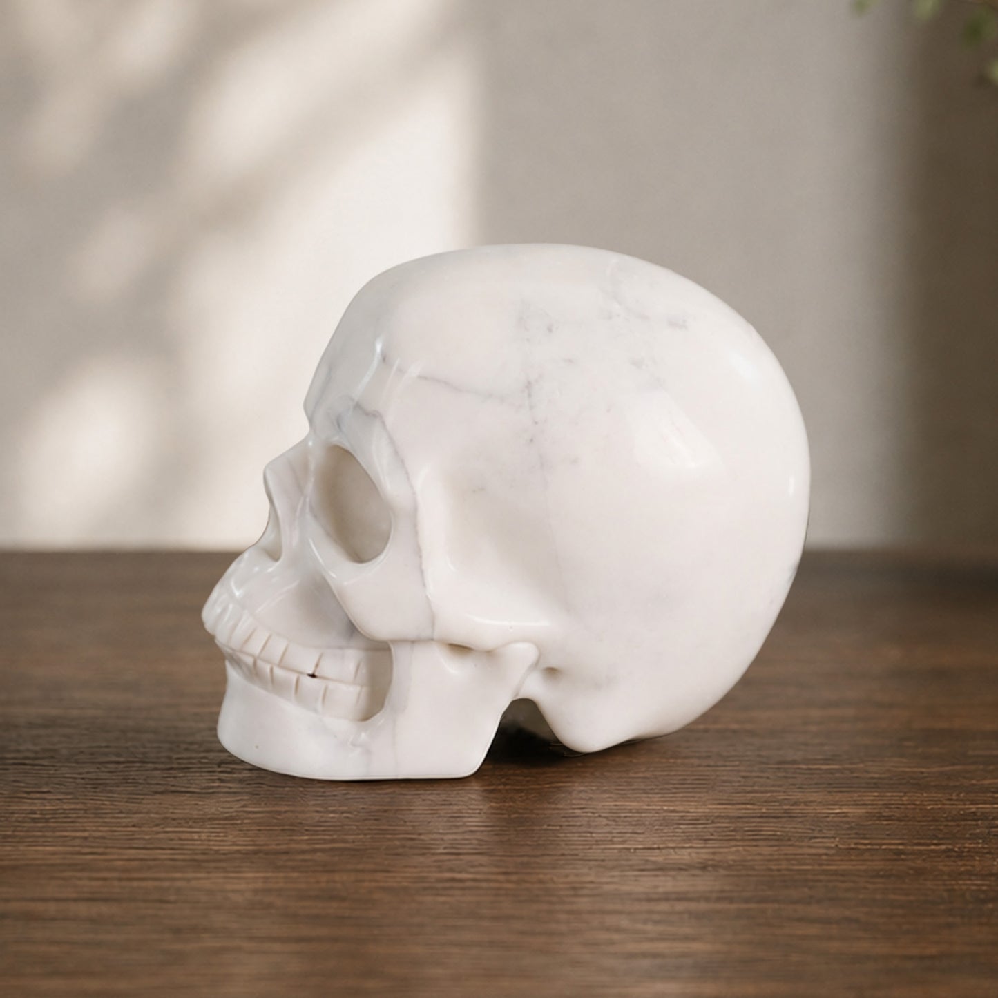 2 Inch Ivory Jade Crystal Skull – Hand Carved Natural Stone