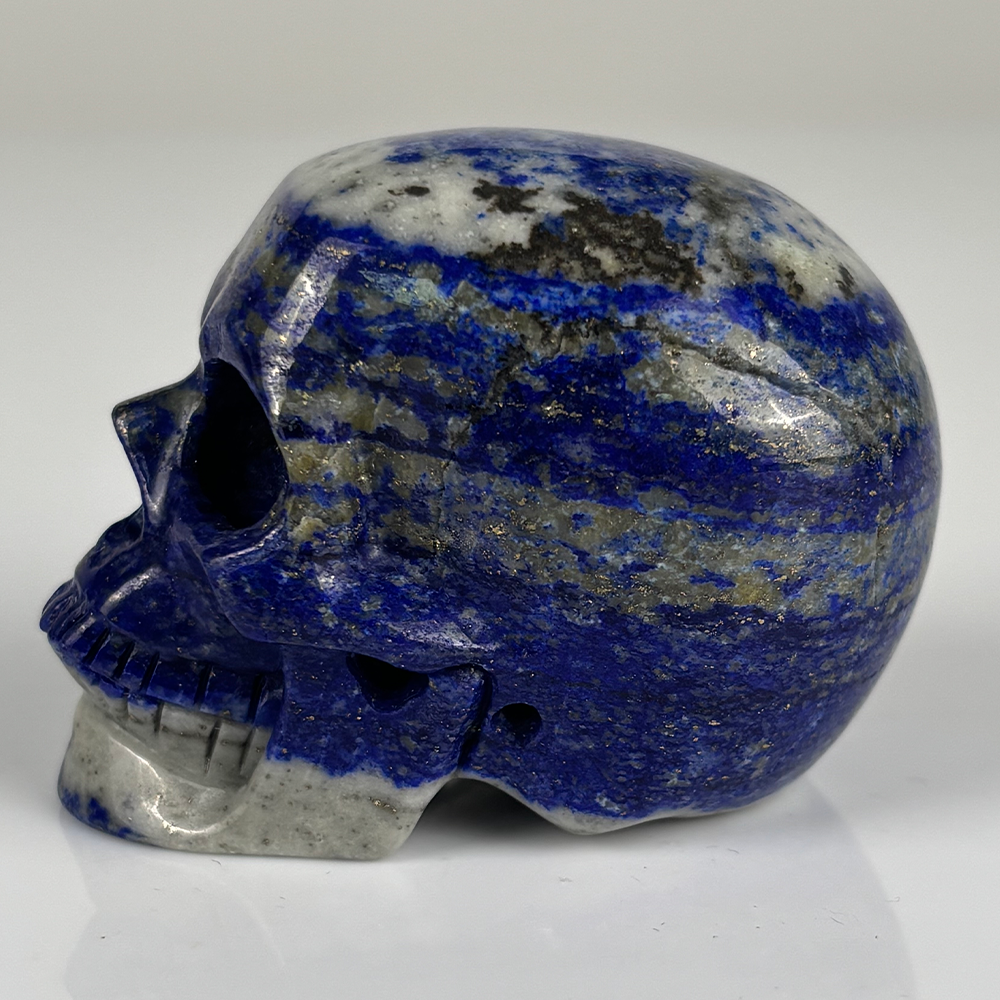 2 inch Lapis Lazuli Crystal Skull – Hand Carved Natural Stone