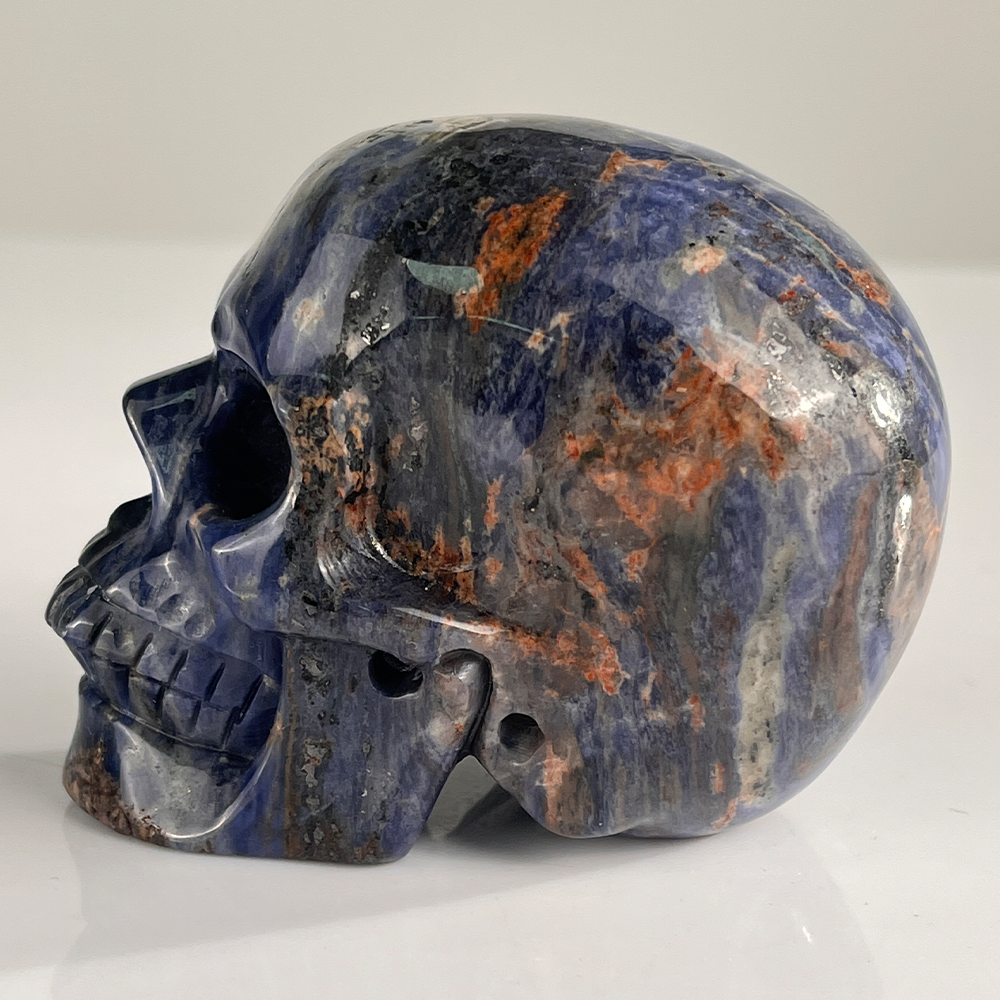 3" Sodalite Crystal Skull – Pattern H