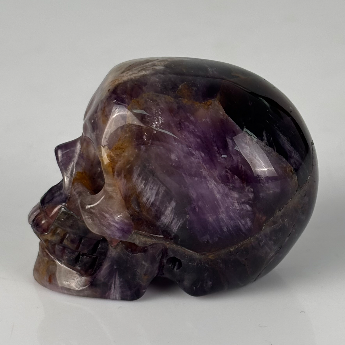 2" Dream Amethyst Crystal Skull - Pattern G