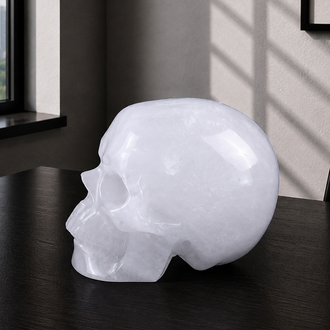 4.5" Angola Quartz Crystal Skull