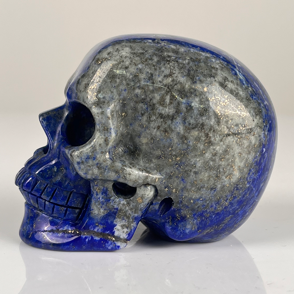 3" Lapis Lazuli Crystal Skull – Pattern E