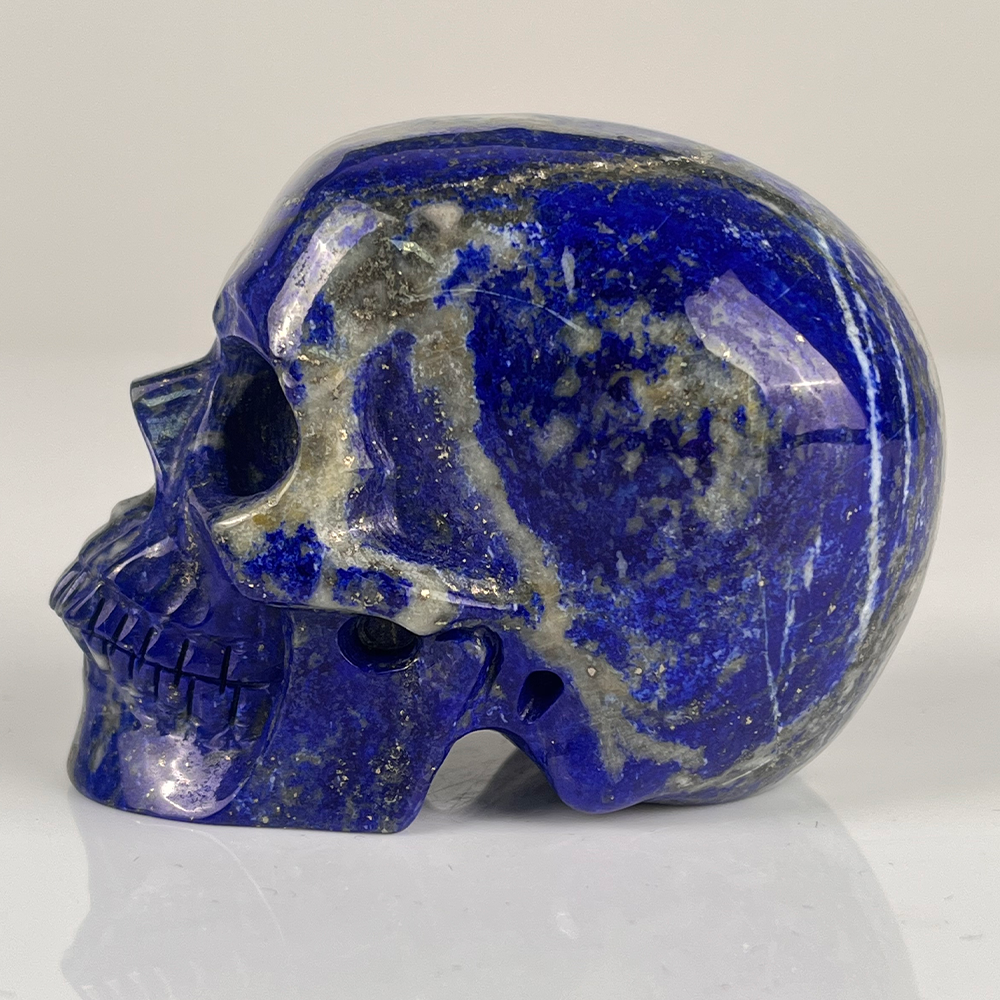 3" Lapis Lazuli Crystal Skull – Pattern F
