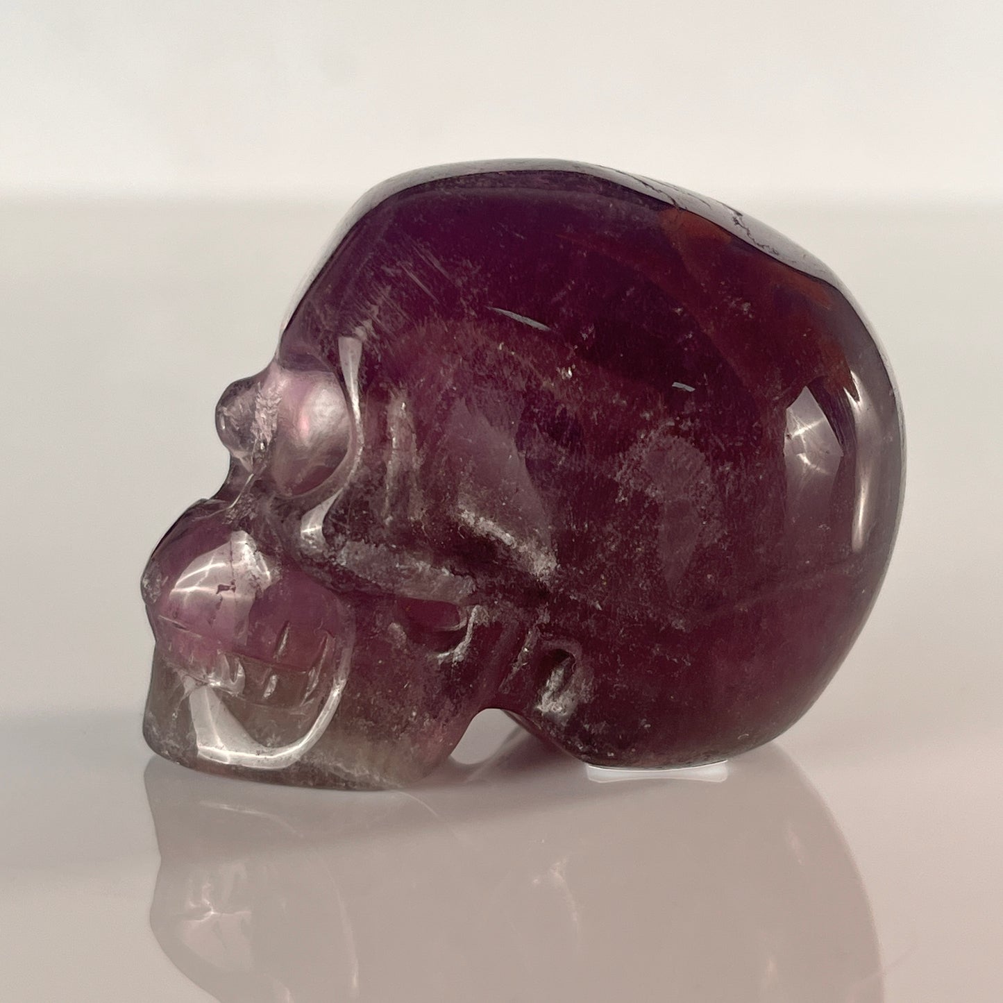 2 Inch Fluorite Crystal Skull – Hand Carved Natural Stone