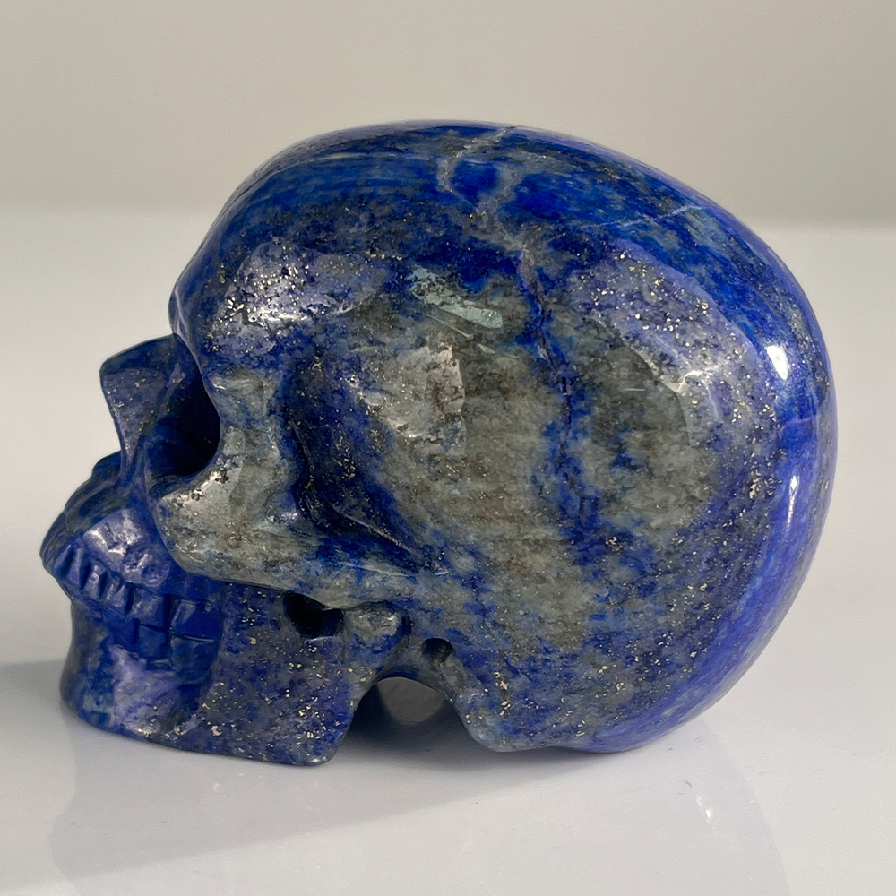 3" Lapis Lazuli Crystal Skull – Pattern I