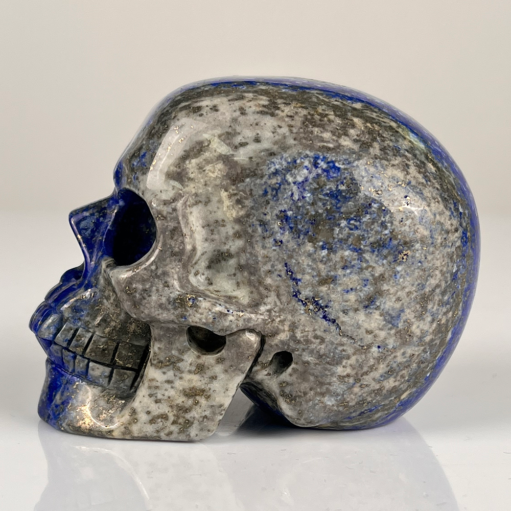 3" Lapis Lazuli Crystal Skull – Pattern D
