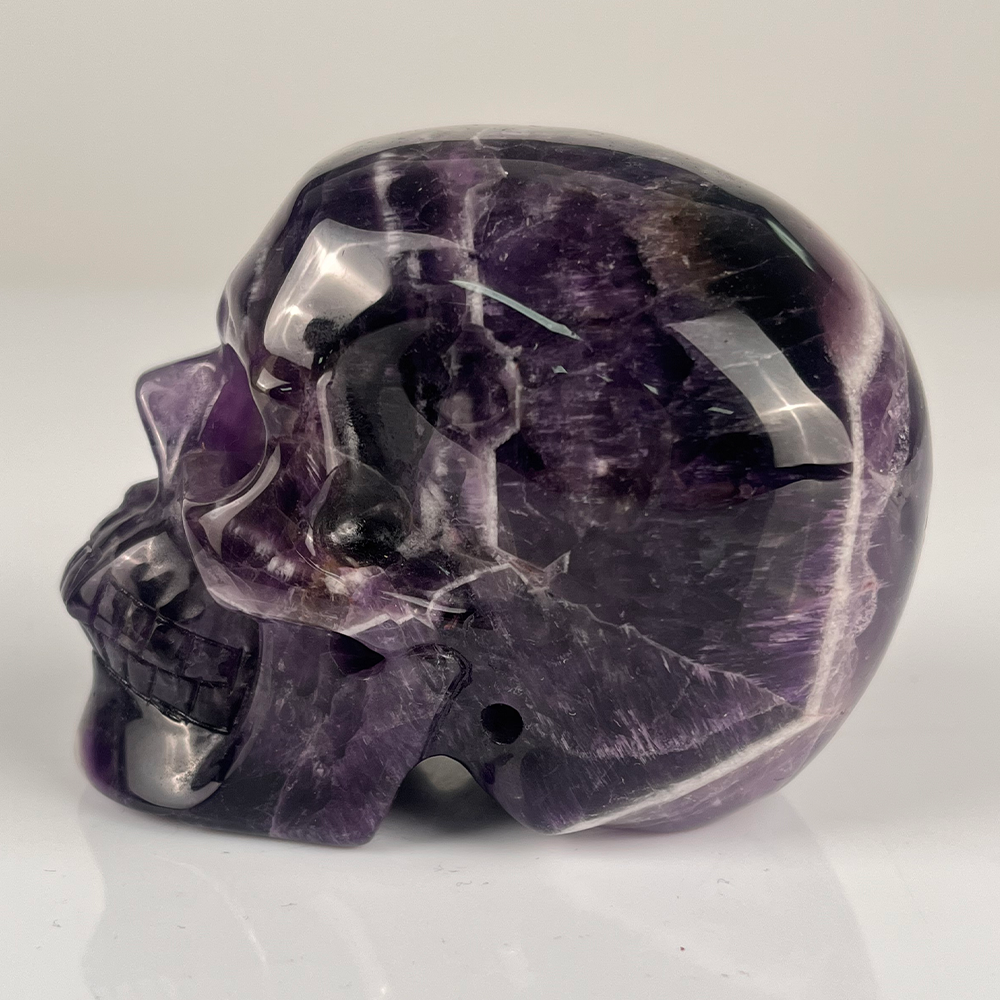 3" Dream Amethyst Crystal Skull – Pattern D