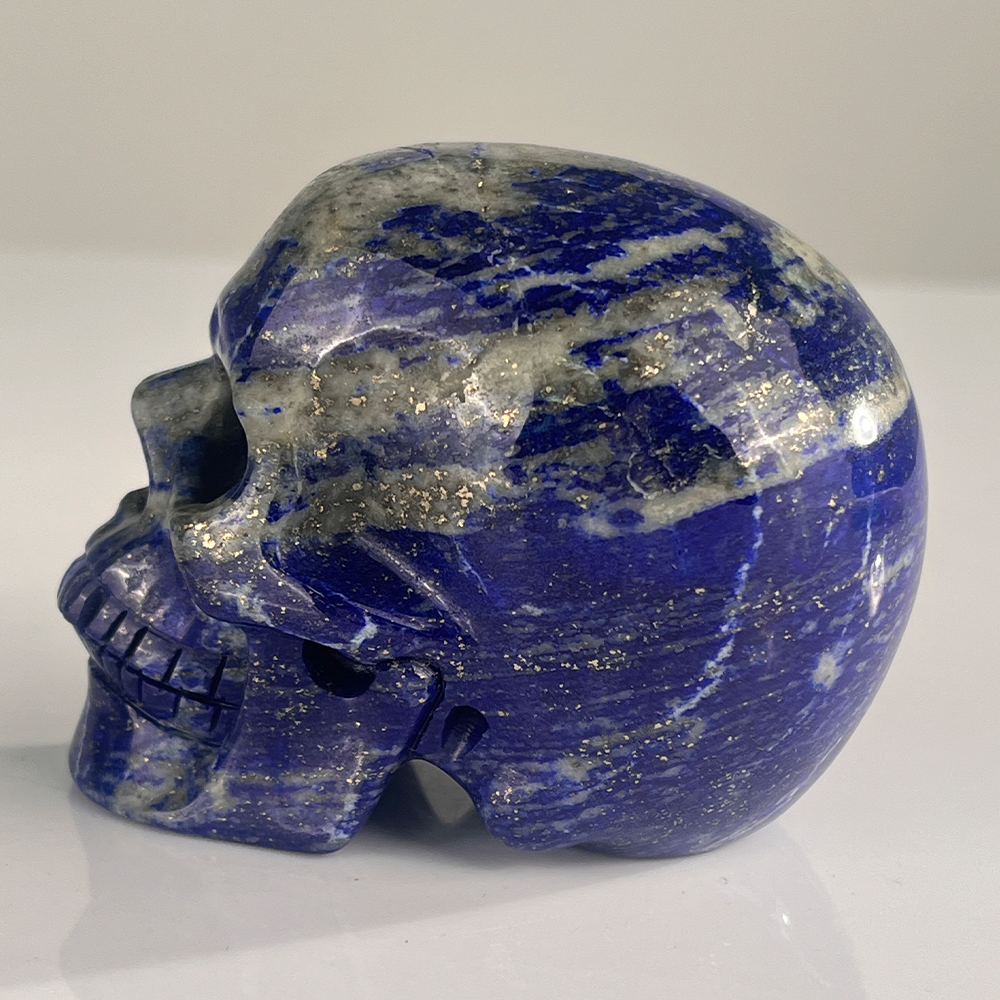 3" Lapis Lazuli Crystal Skull – Pattern A