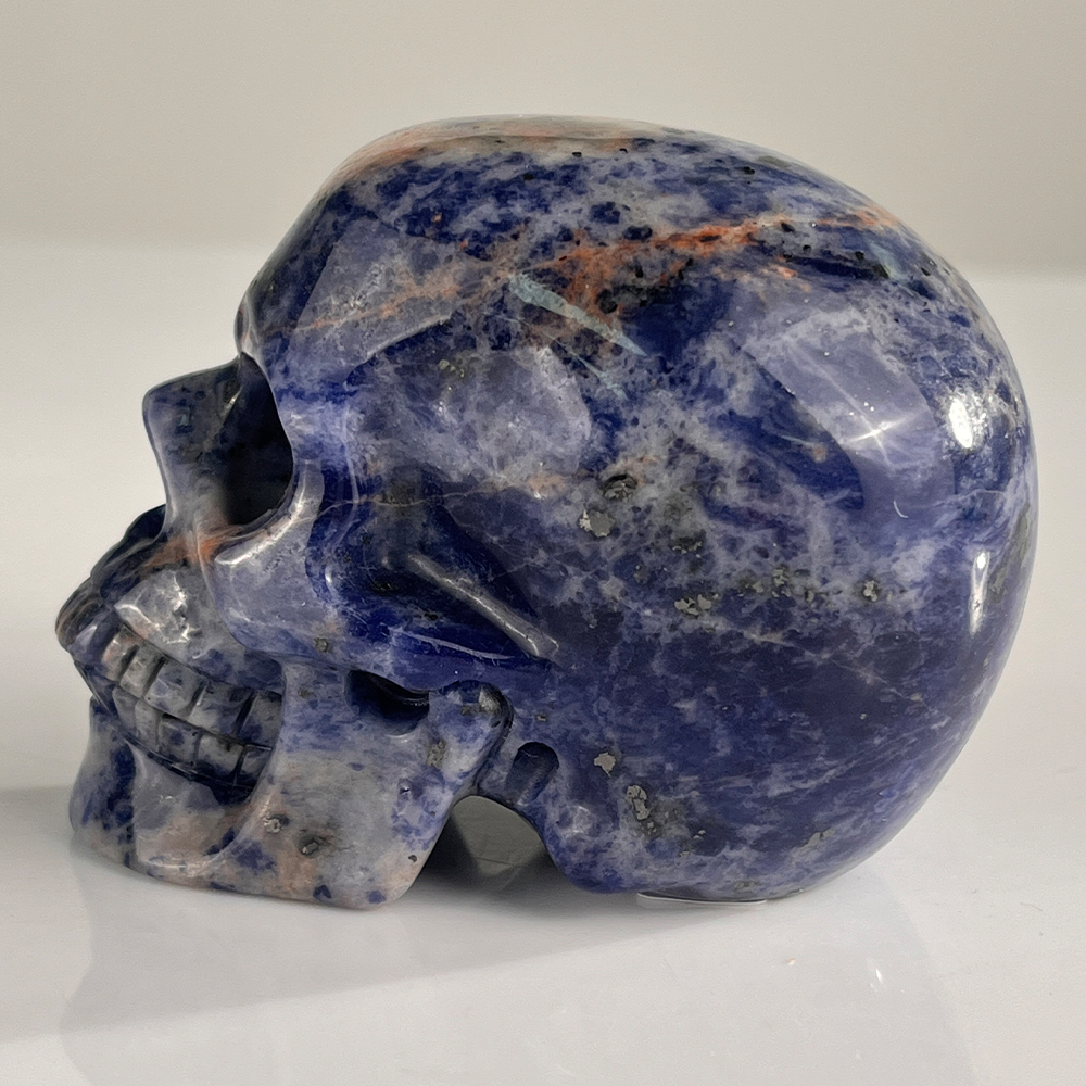 3" Sodalite Crystal Skull – Pattern C