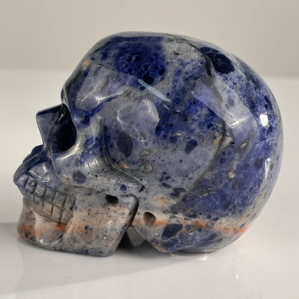 3" Sodalite Crystal Skull – Pattern G
