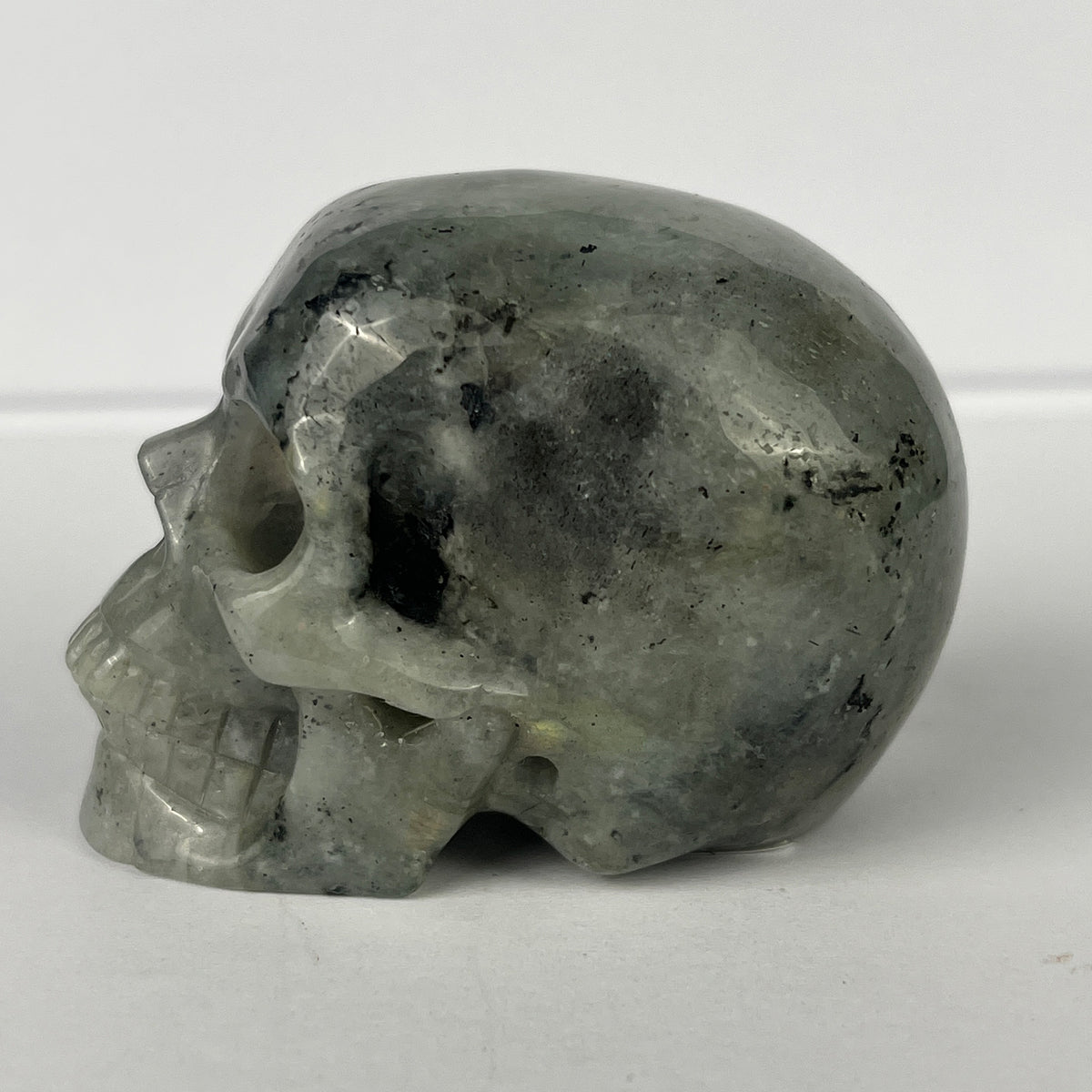 2" Grey Labradorite Crystal Skull - Pattern H