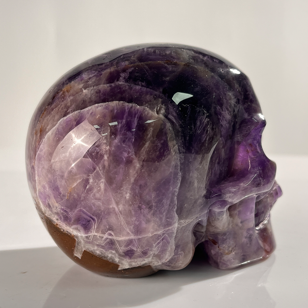 4.5 Inch Dream Amethyst Crystal Skull – Hand Carved Natural Gemstone