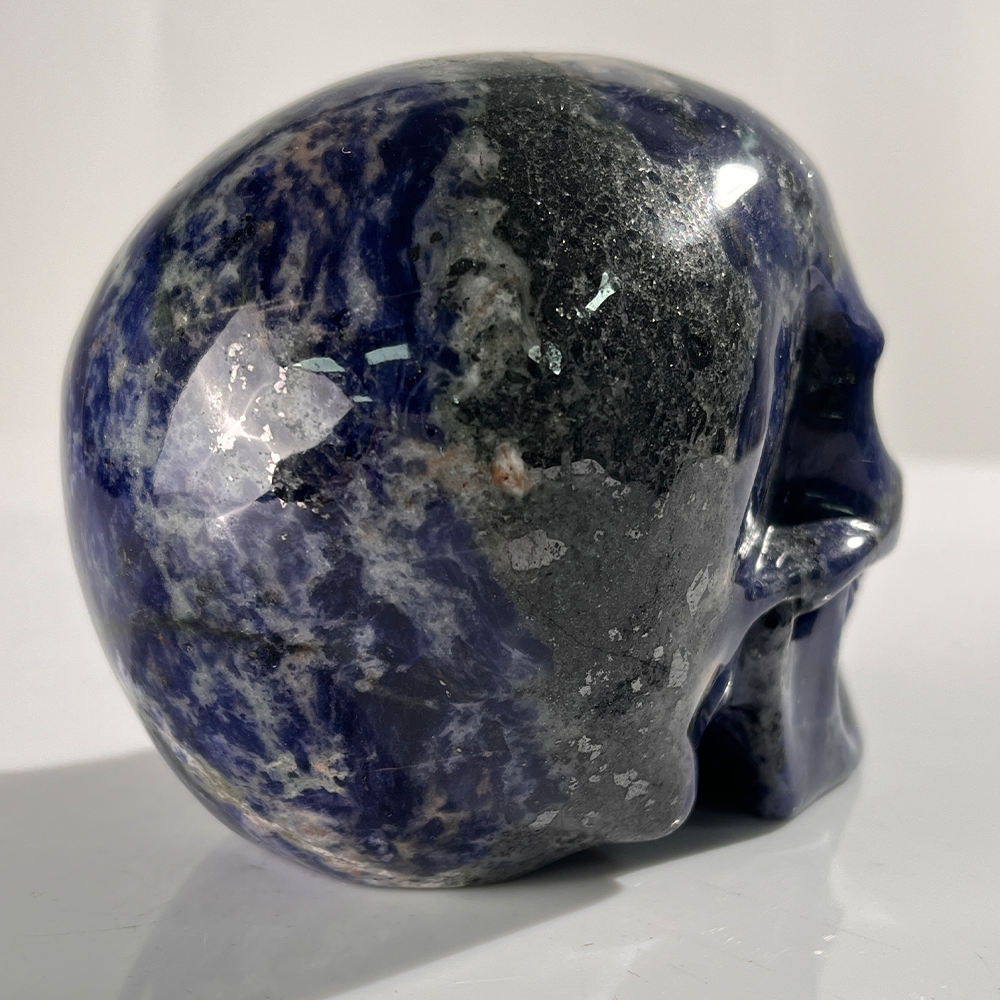 4.5" Sodalite Crystal Skull – Pattern E