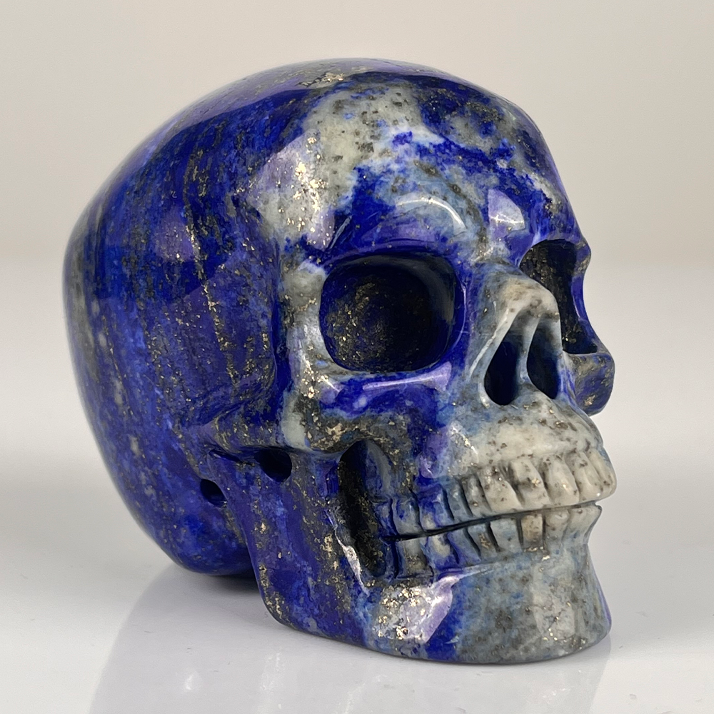 3 inch Lapis Lazuli Crystal Skull – Hand Carved Natural Stone