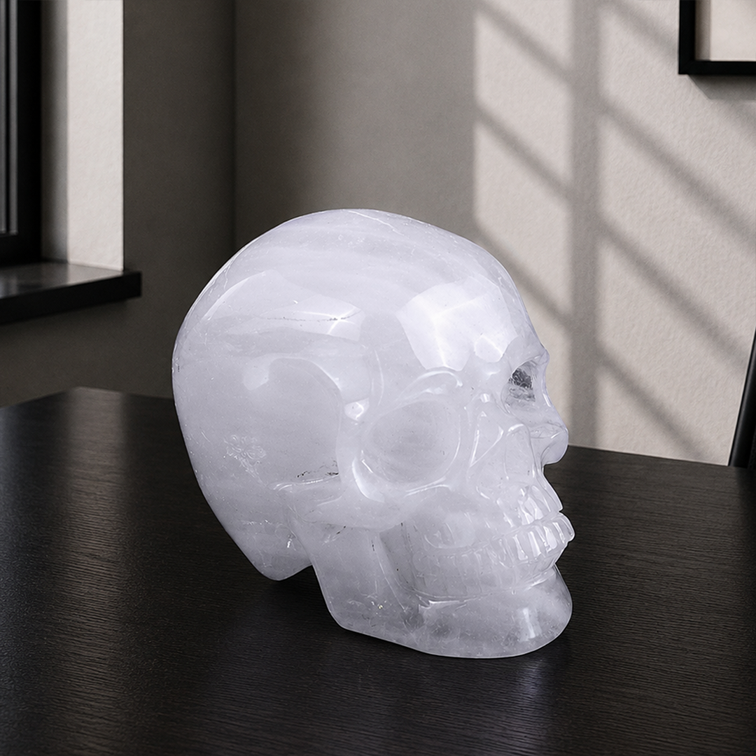 4.5" Angola Quartz Crystal Skull