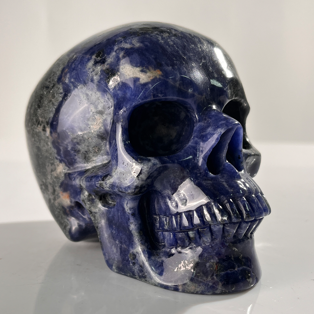 4.5" Sodalite Crystal Skull – Pattern E