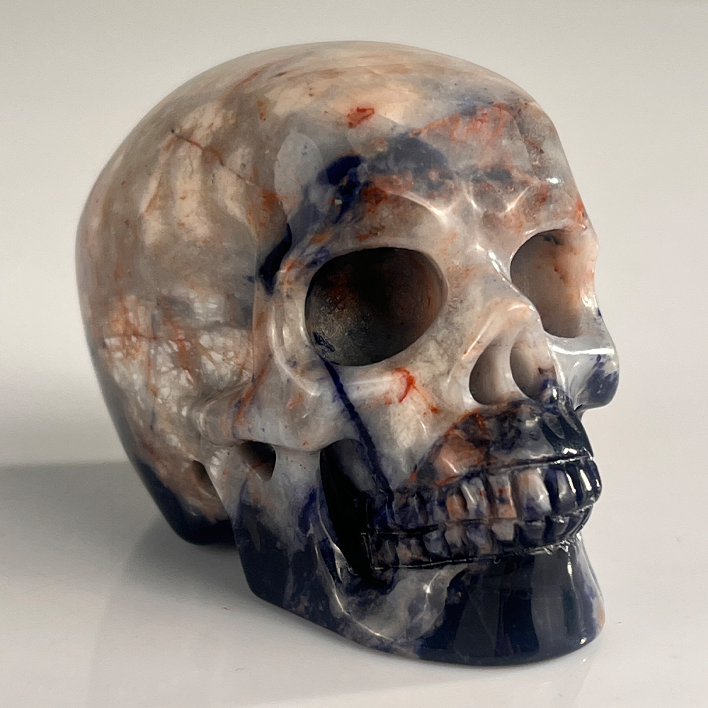 2" Sodalite Crystal Skull – Pattern D