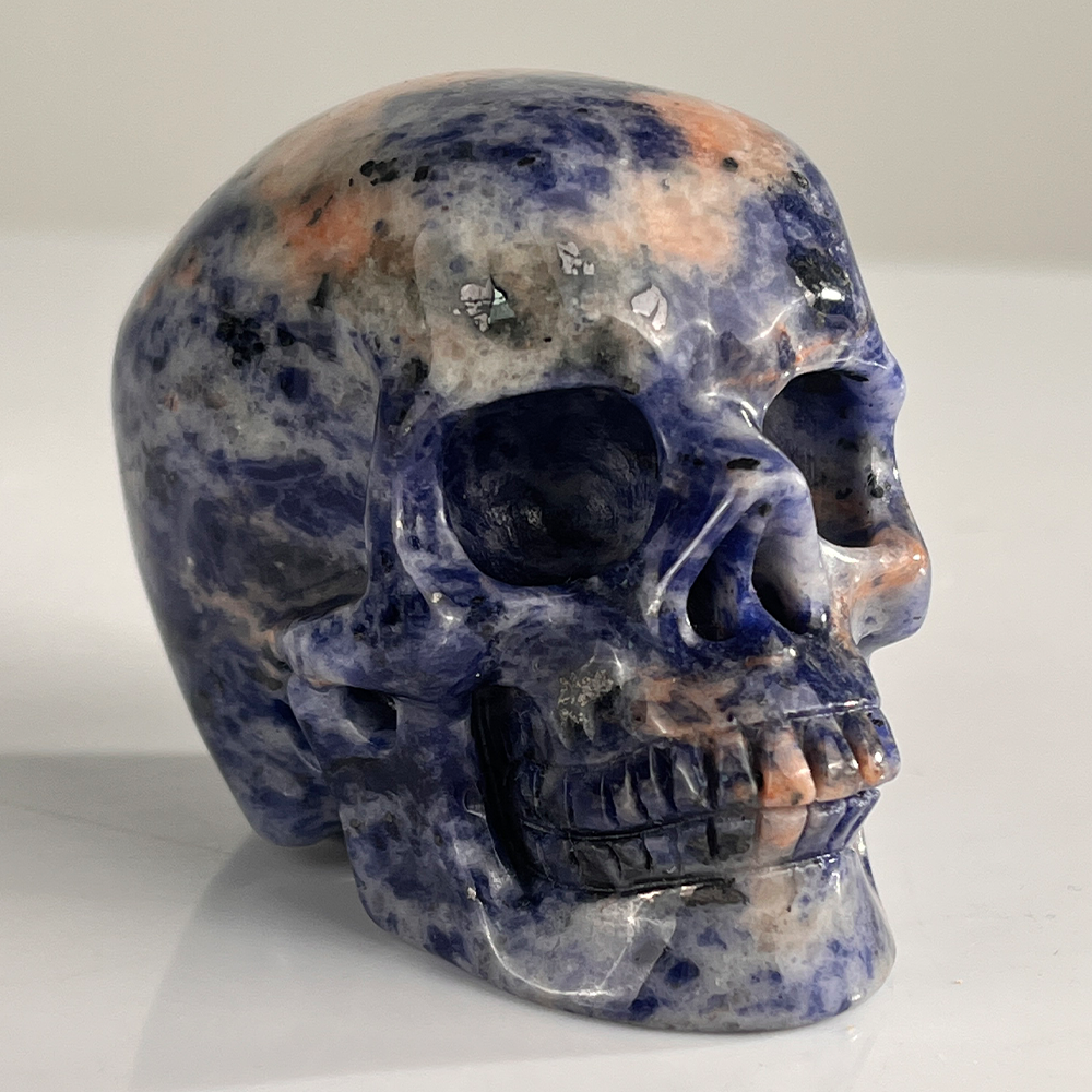 3" Sodalite Crystal Skull – Pattern C