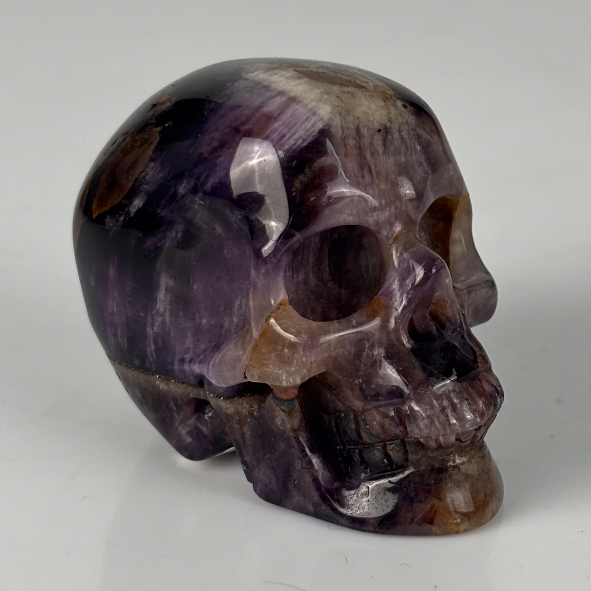 2" Dream Amethyst Crystal Skull - Pattern G