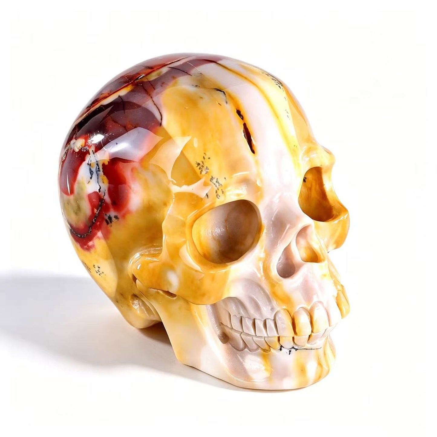 ‘Earth’s Tapestry’ - Mookaite Jasper Skull · Specimen No. 03