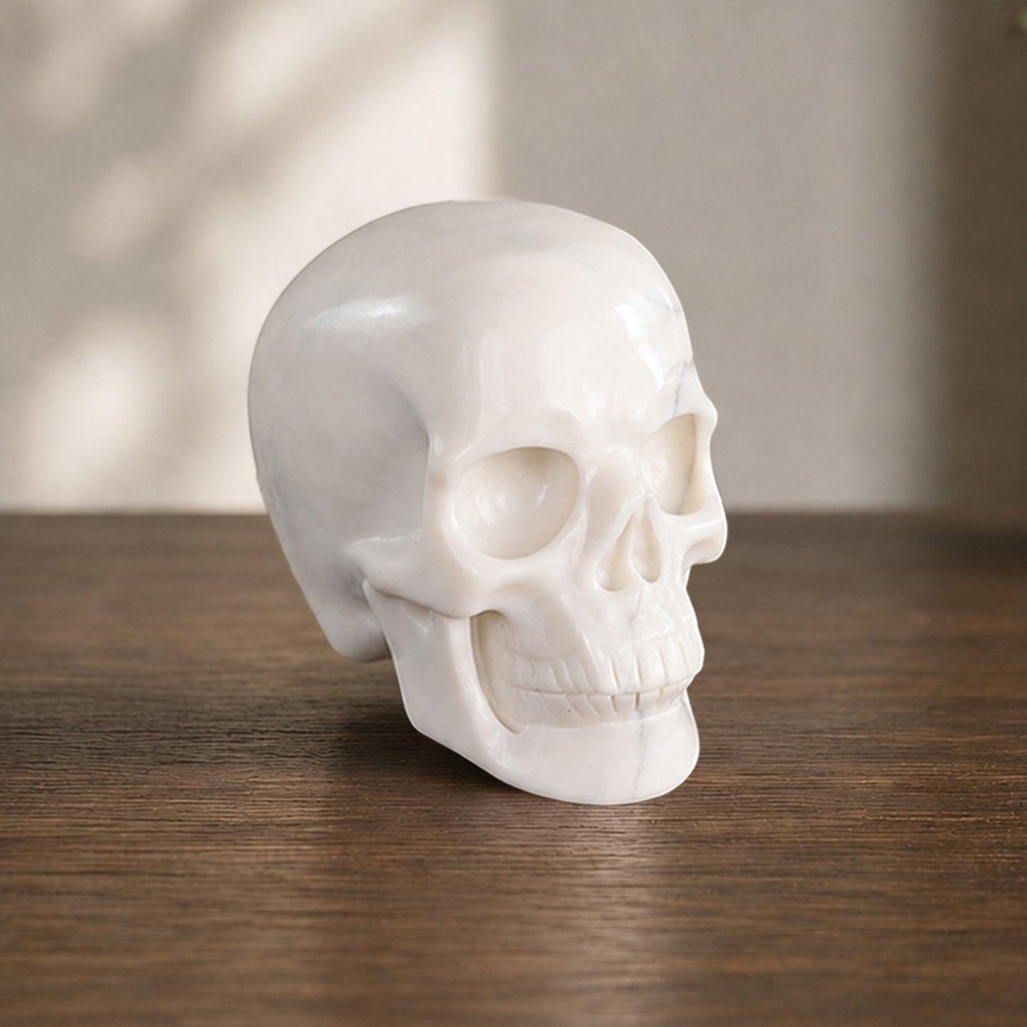 2 Inch Ivory Jade Crystal Skull – Hand Carved Natural Stone