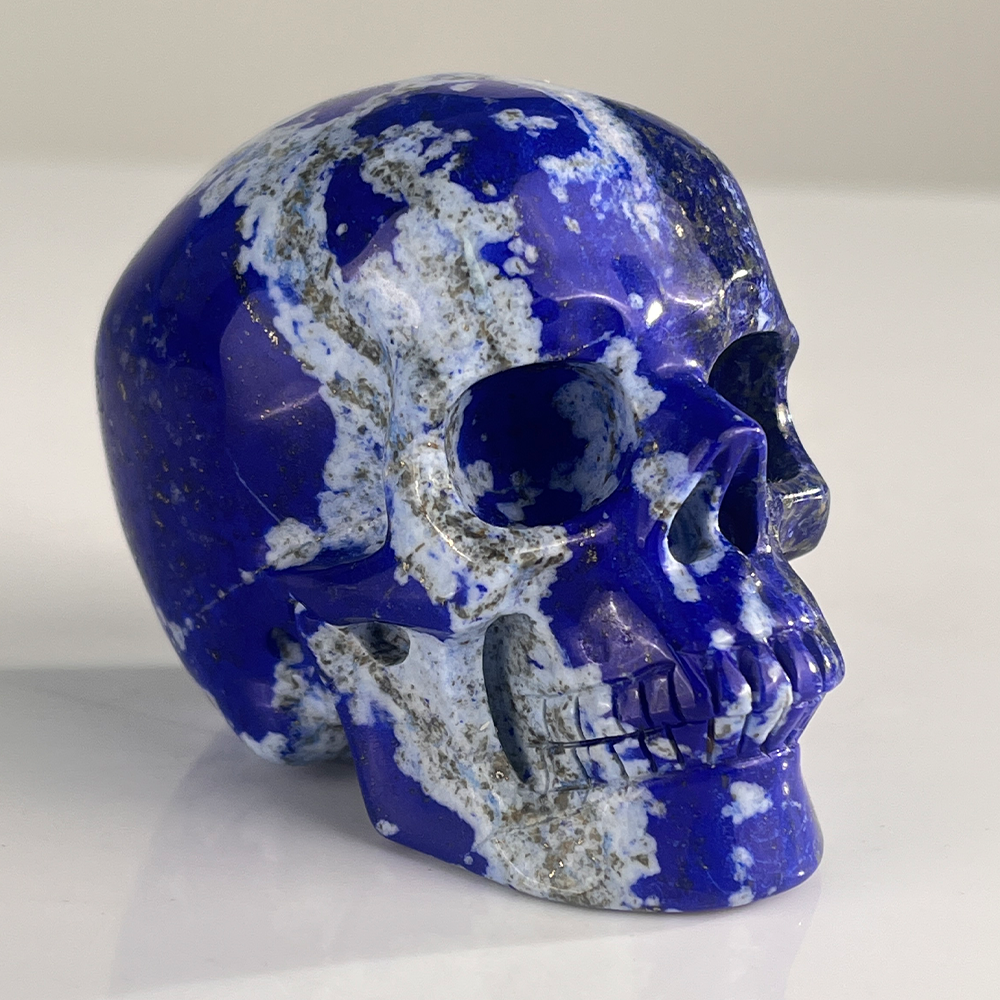 3" Lapis Lazuli Crystal Skull – Pattern H
