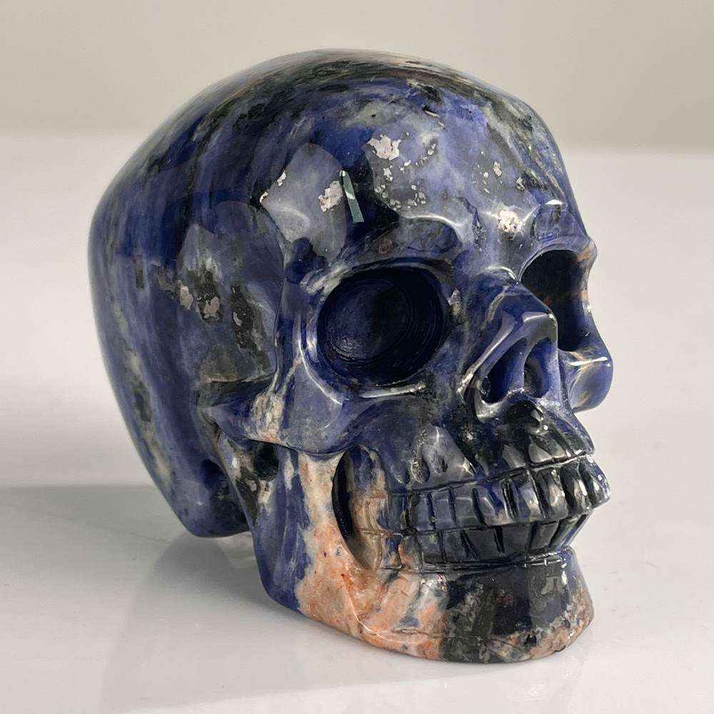 3" Sodalite Crystal Skull – Pattern H