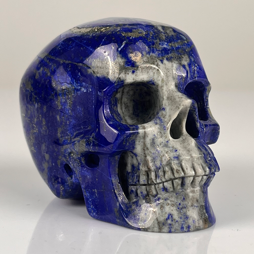3" Lapis Lazuli Crystal Skull – Pattern F