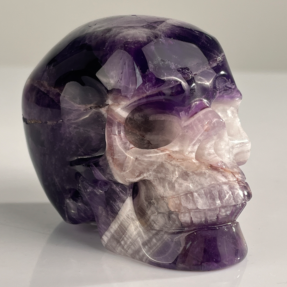 3" Dream Amethyst Crystal Skull – Pattern C