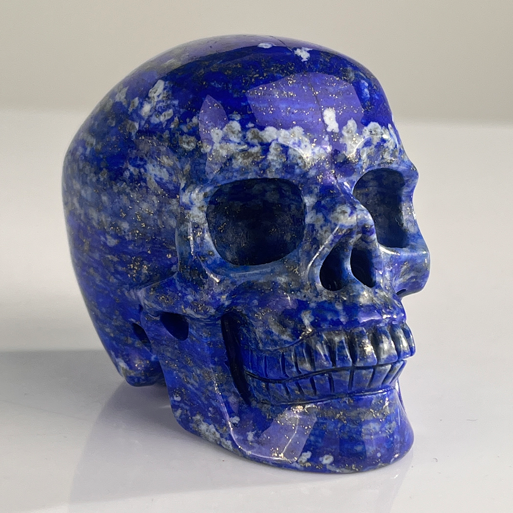 3 inch Lapis Lazuli Crystal Skull – Hand Carved Natural Stone