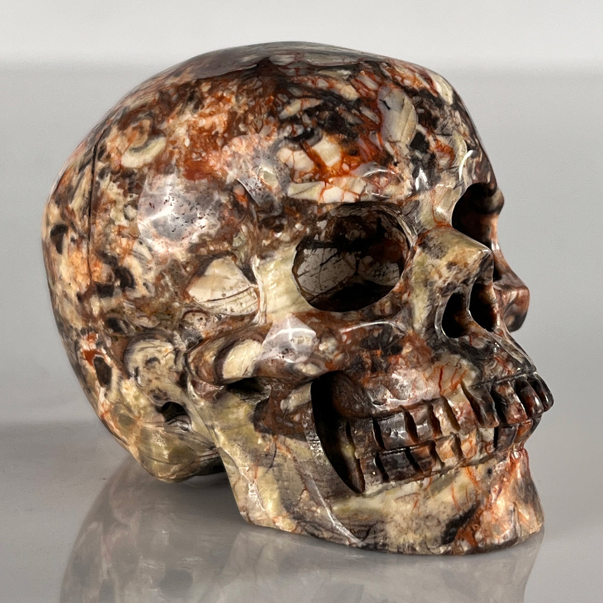 2" Money Agate Crystal Skull