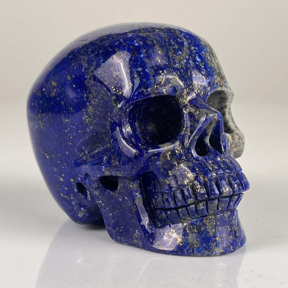 3" Lapis Lazuli Crystal Skull – Pattern D