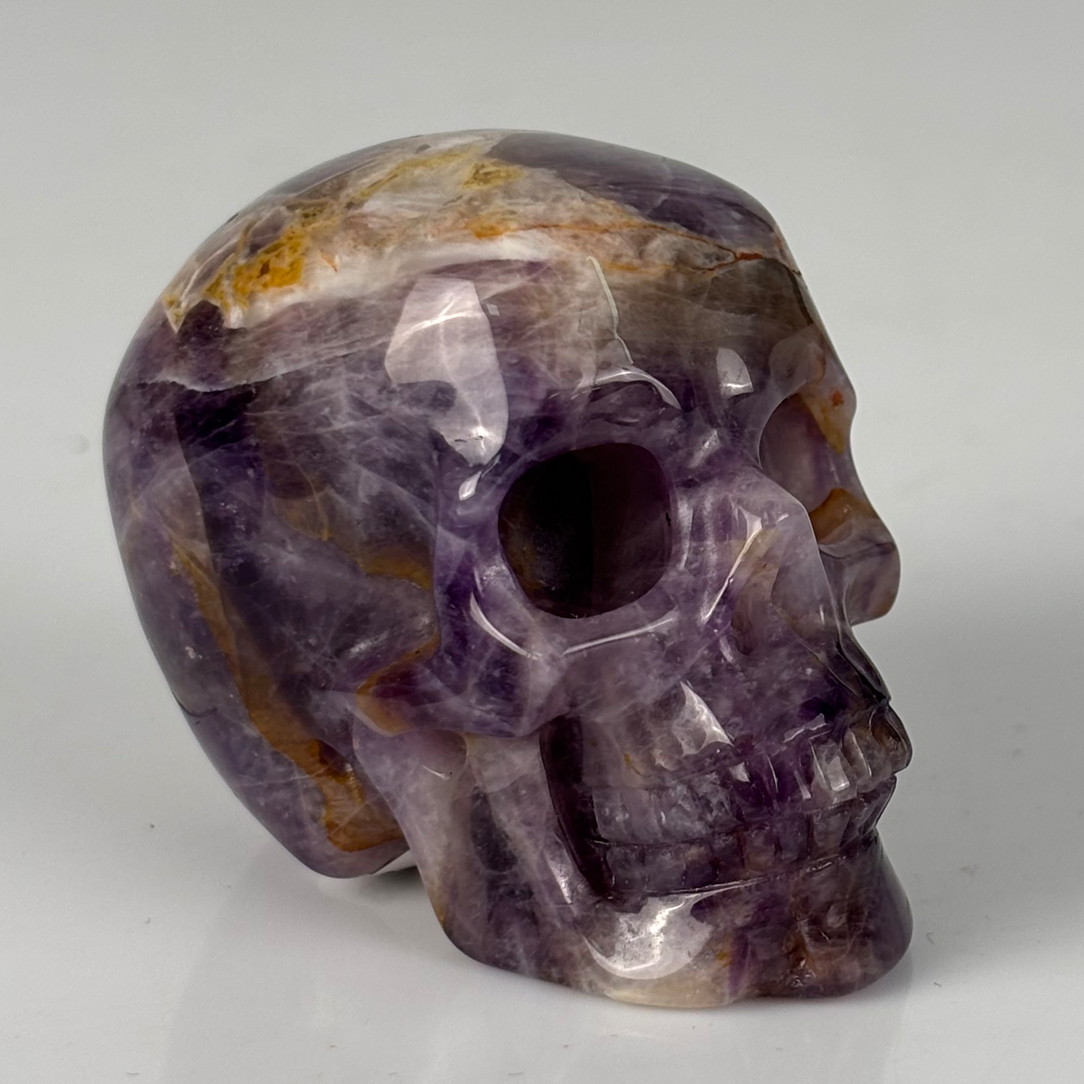 2" Dream Amethyst Crystal Skull - Pattern I