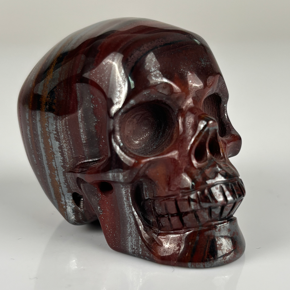 2 Inch Tiger Iron Crystal Skull – Mini Crystal Skull
