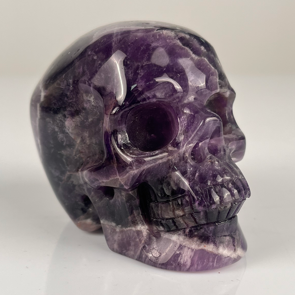 3" Dream Amethyst Crystal Skull – Pattern D