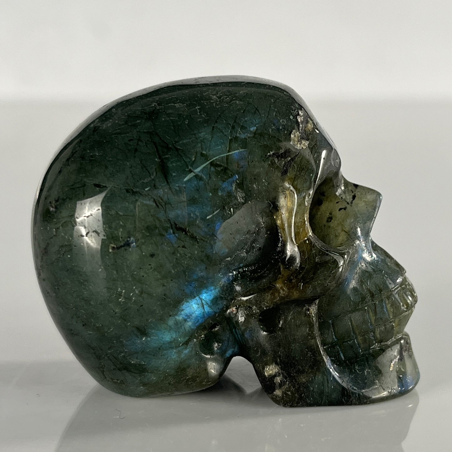 2 Inch  Blue Labradorite Crystal Skull – Hand Carved Natural Stone