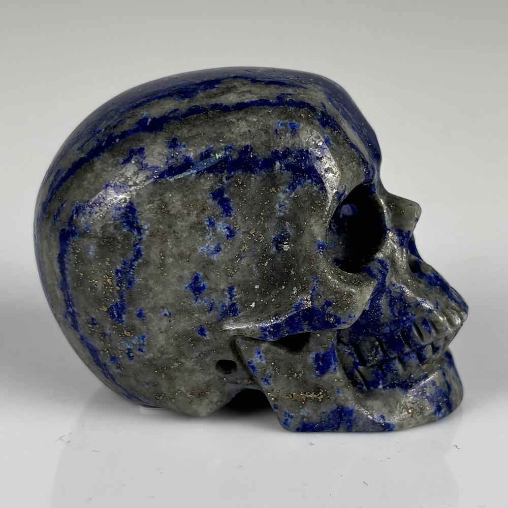 2 inch Lapis Lazuli Crystal Skull – Hand Carved Natural Stone