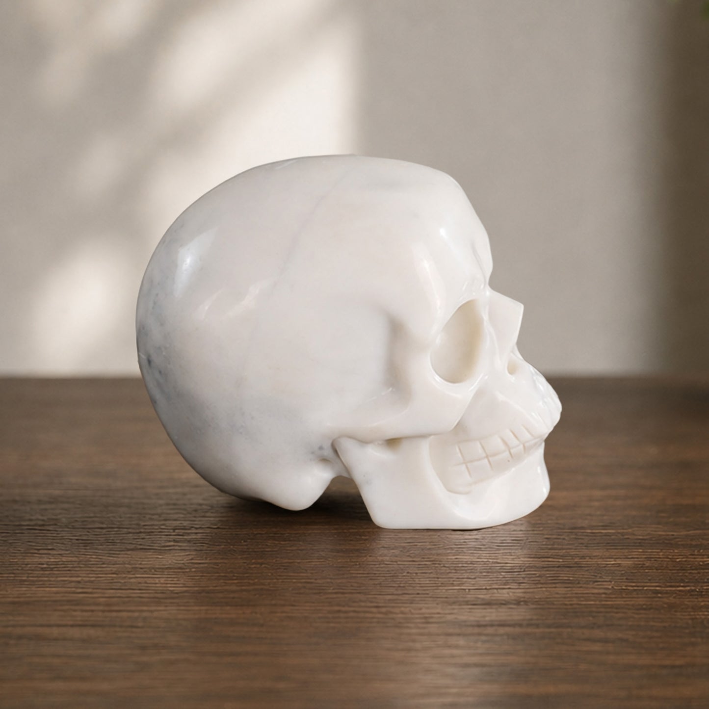 2 Inch Ivory Jade Crystal Skull – Hand Carved Natural Stone