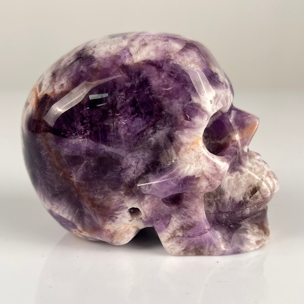 3" Dream Amethyst Crystal Skull – Pattern E