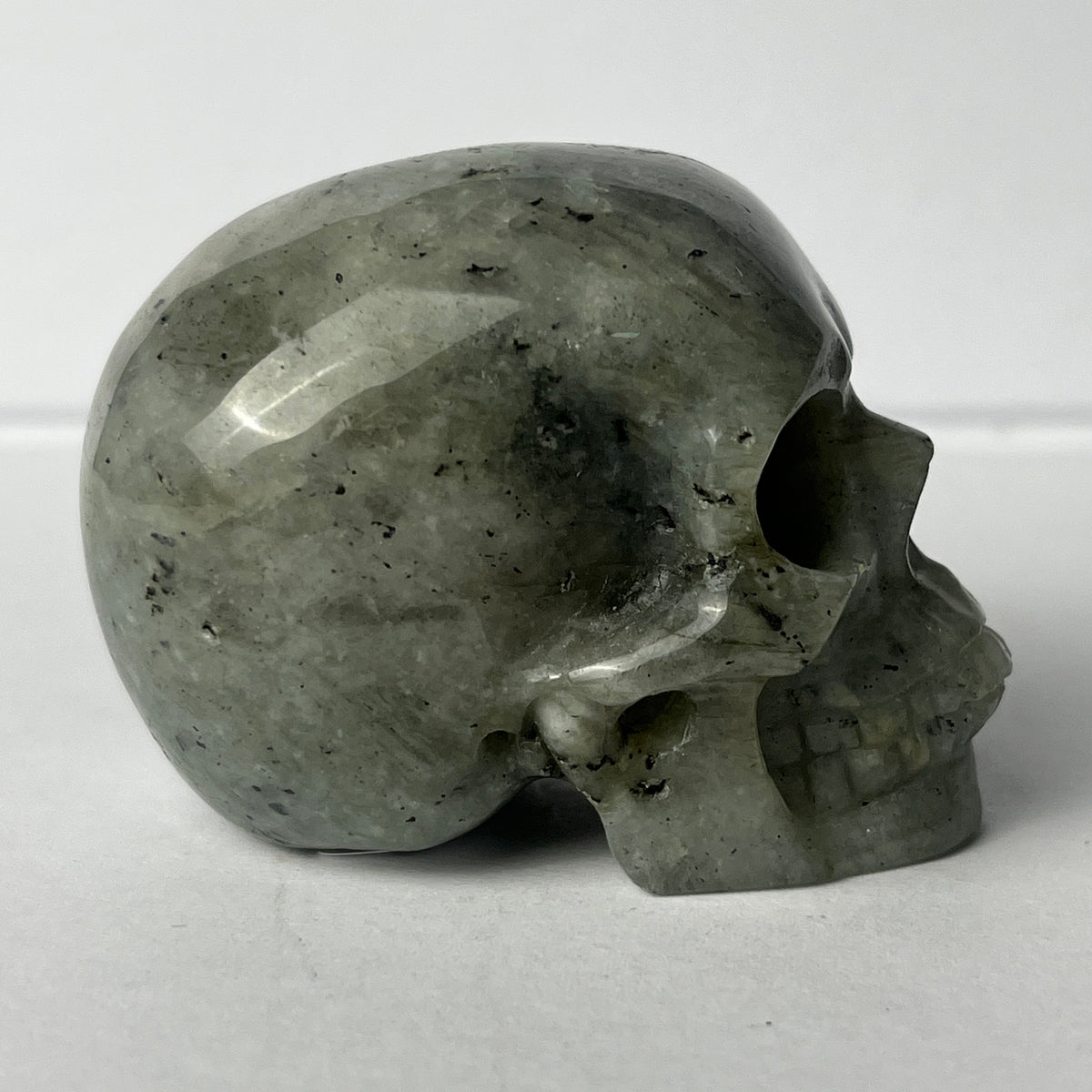 2" Grey Labradorite Crystal Skull - Pattern F