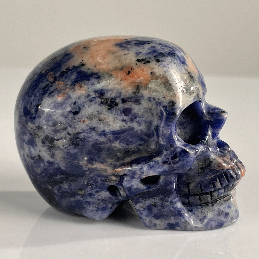 3" Sodalite Crystal Skull – Pattern C