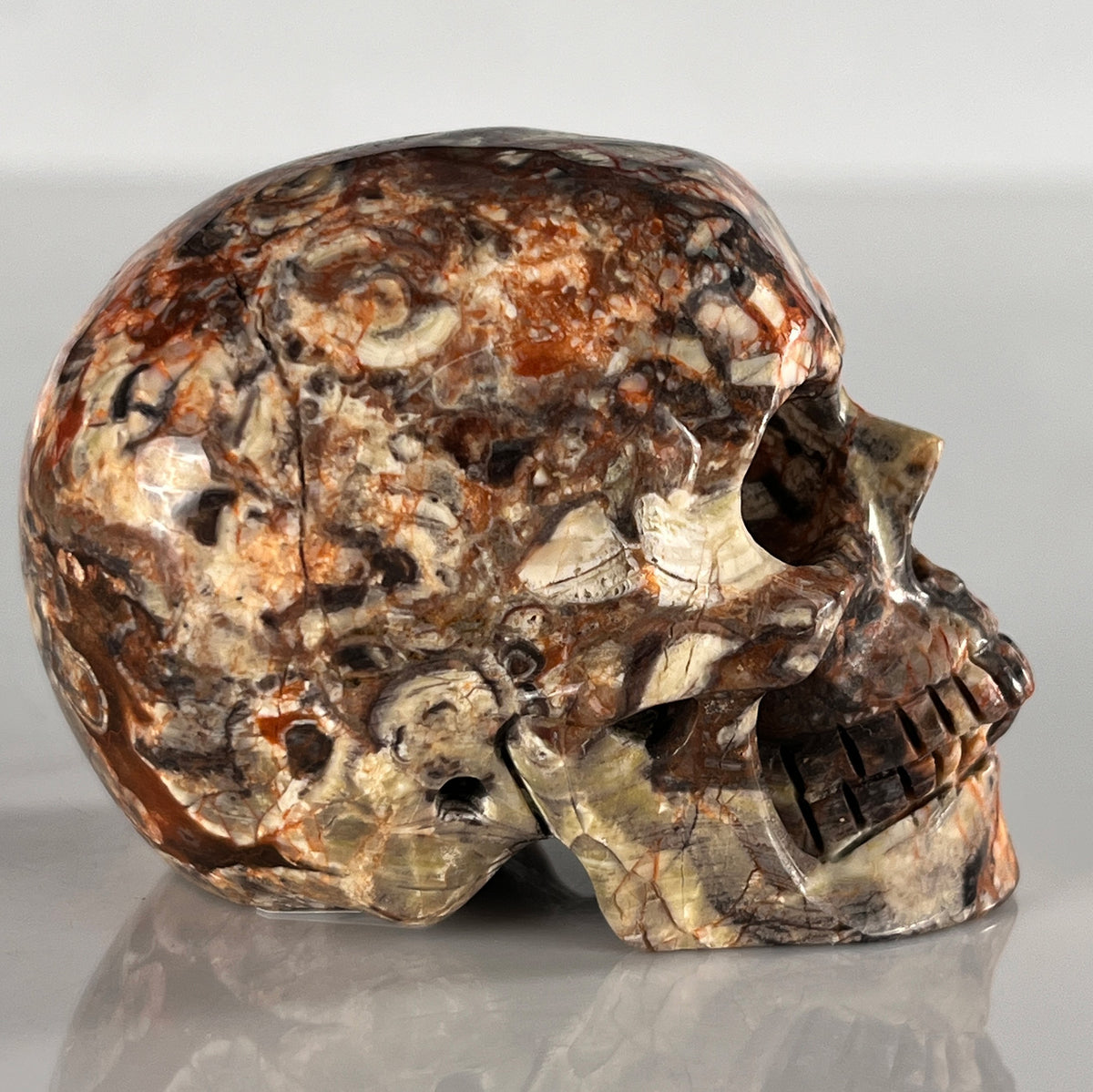 2" Money Agate Crystal Skull
