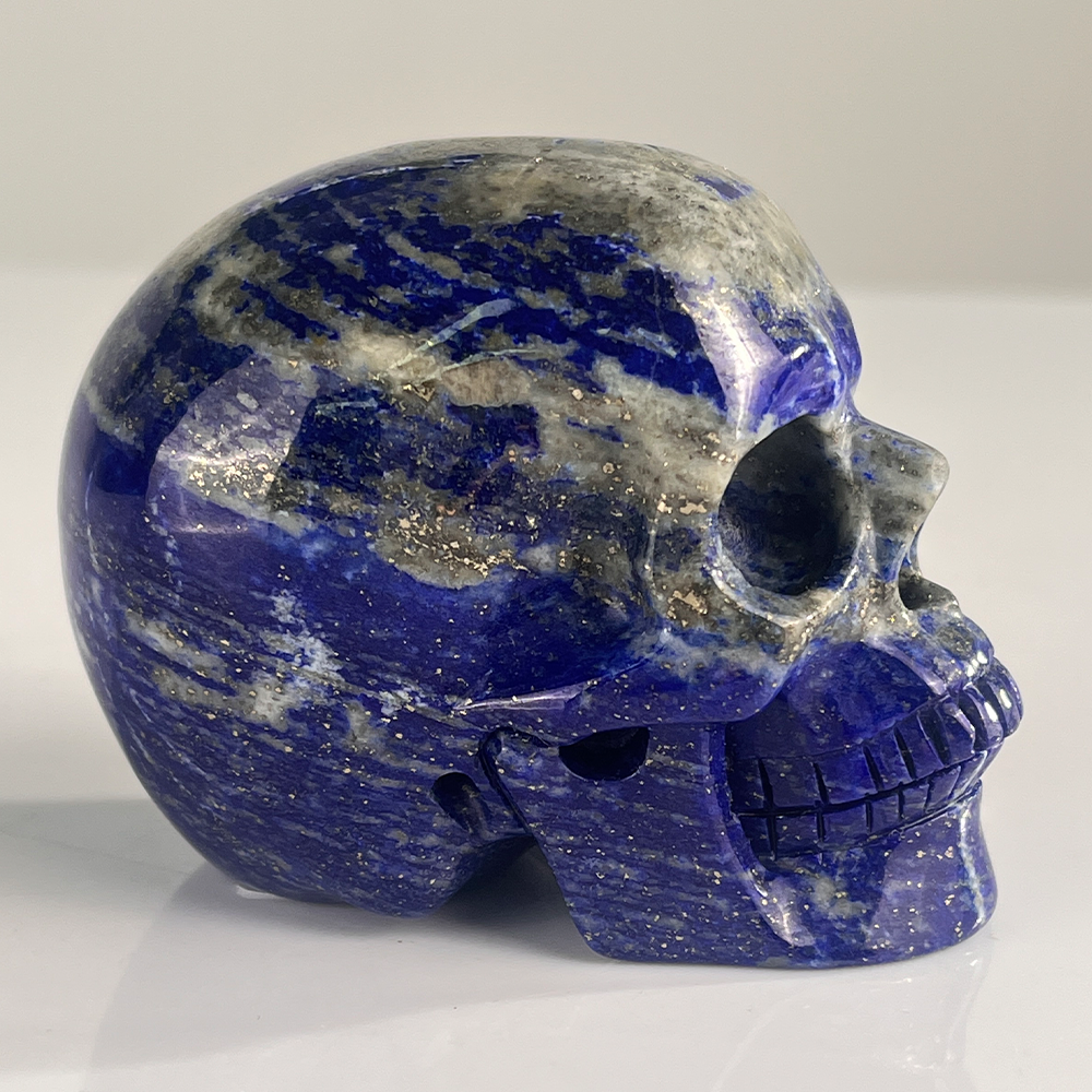 3" Lapis Lazuli Crystal Skull – Pattern A