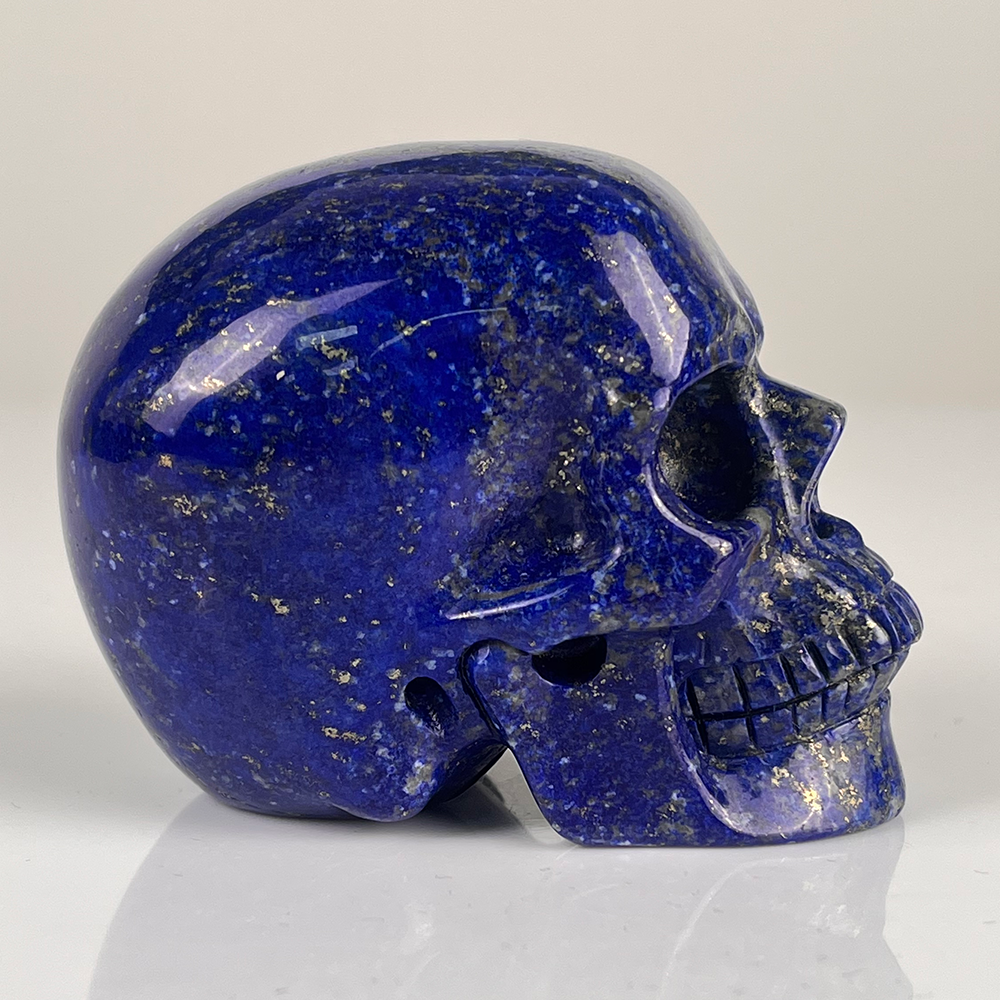 3" Lapis Lazuli Crystal Skull – Pattern D