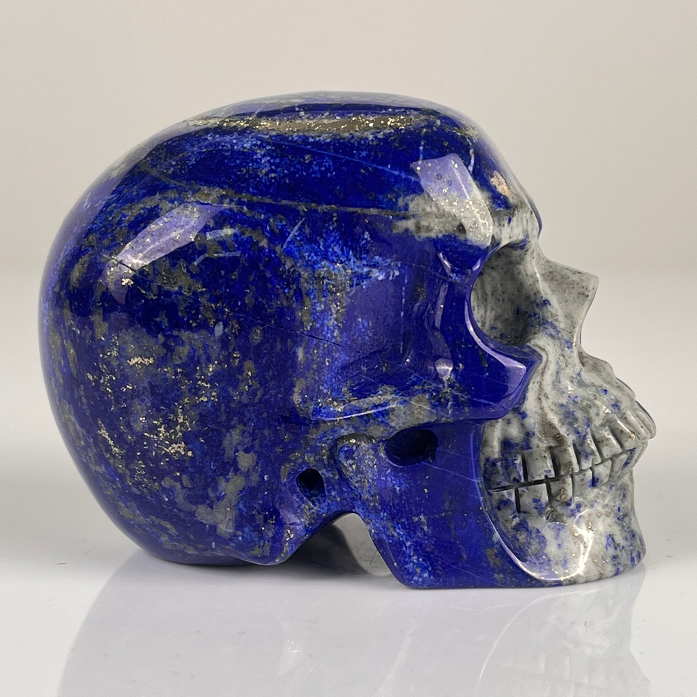 3" Lapis Lazuli Crystal Skull – Pattern F