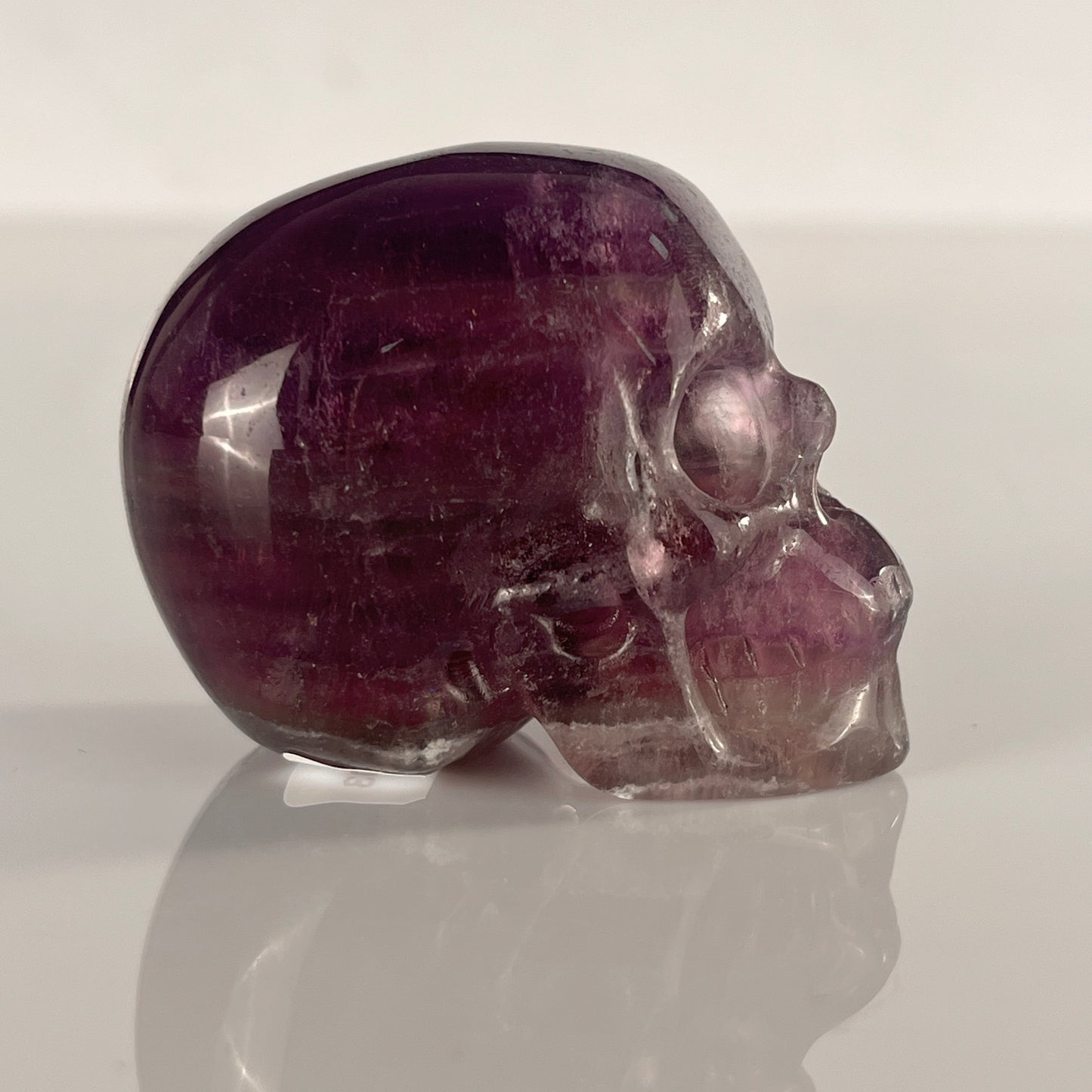 2 Inch Fluorite Crystal Skull – Hand Carved Natural Stone