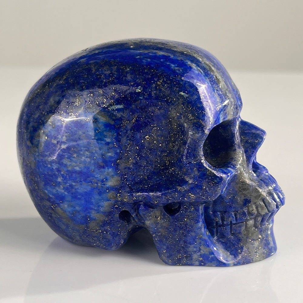 3" Lapis Lazuli Crystal Skull – Pattern I